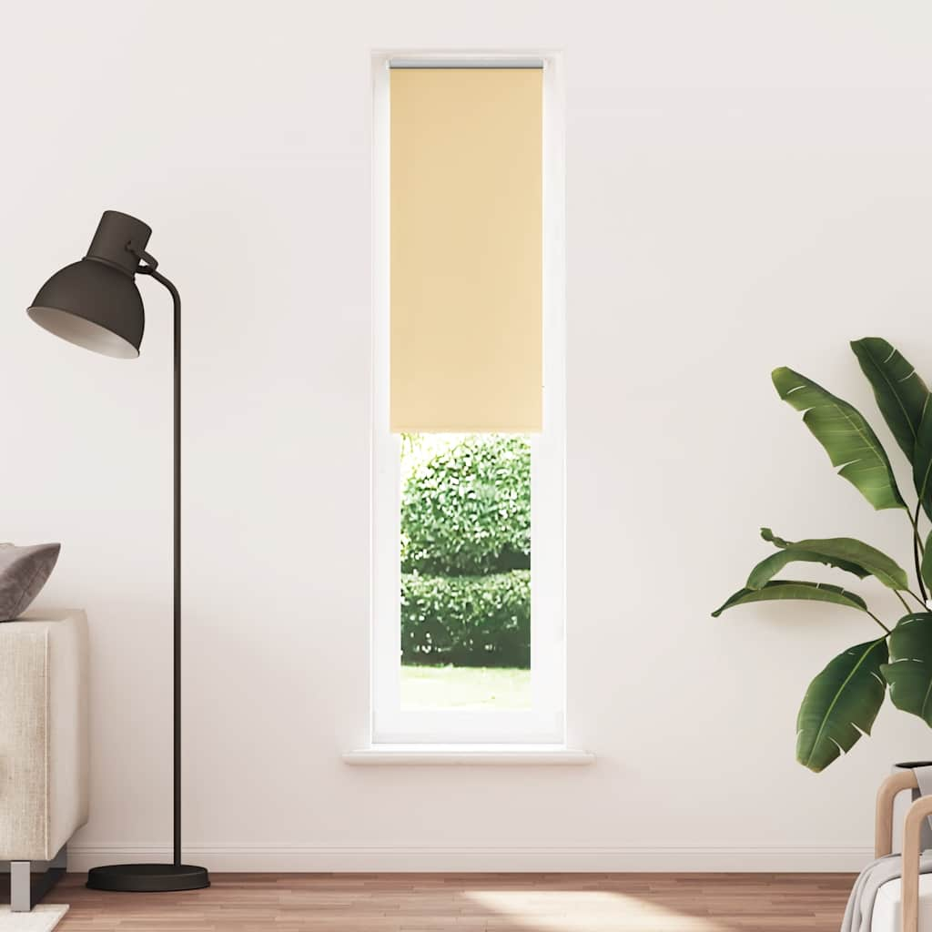 Roller Blind Blackout Beige 50x210 cm Fabric Width 45.7 cm Polyester