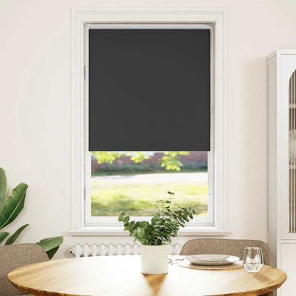 Roller Blind Blackout Black 65x130 cm Fabric Width 60.7 cm Polyester