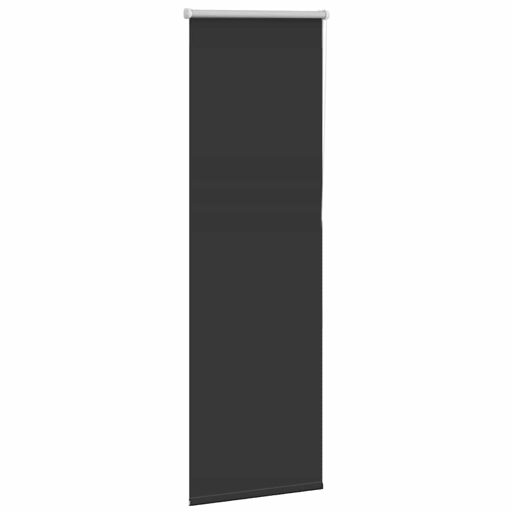 Roller Blind Blackout Black 55x175 cm Fabric Width 50.7 cm Polyester