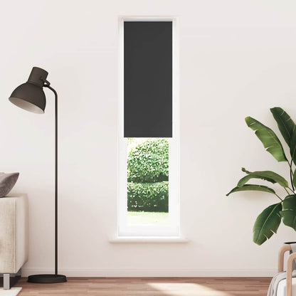 Roller Blind Blackout Black 50x210 cm Fabric Width 45.7 cm Polyester