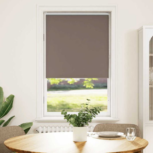 Roller Blind Blackout Coffee 70x130 cm Fabric Width 65.7 cm Polyester