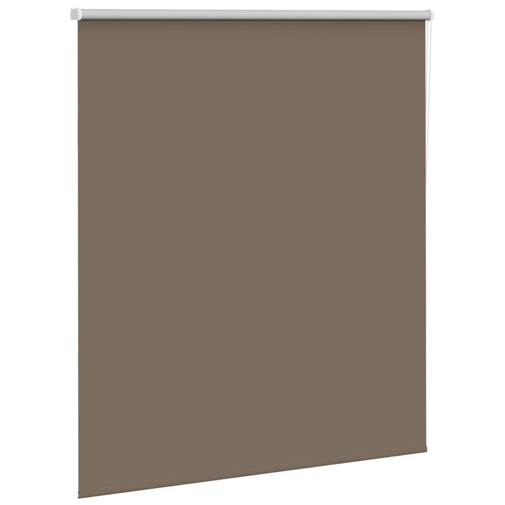 Roller Blind Blackout Coffee 130x150 cm Fabric Width 126.6 cm Polyester