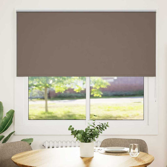 Roller Blind Blackout Coffee 155x150 cm Fabric Width 151.6 cm Polyester