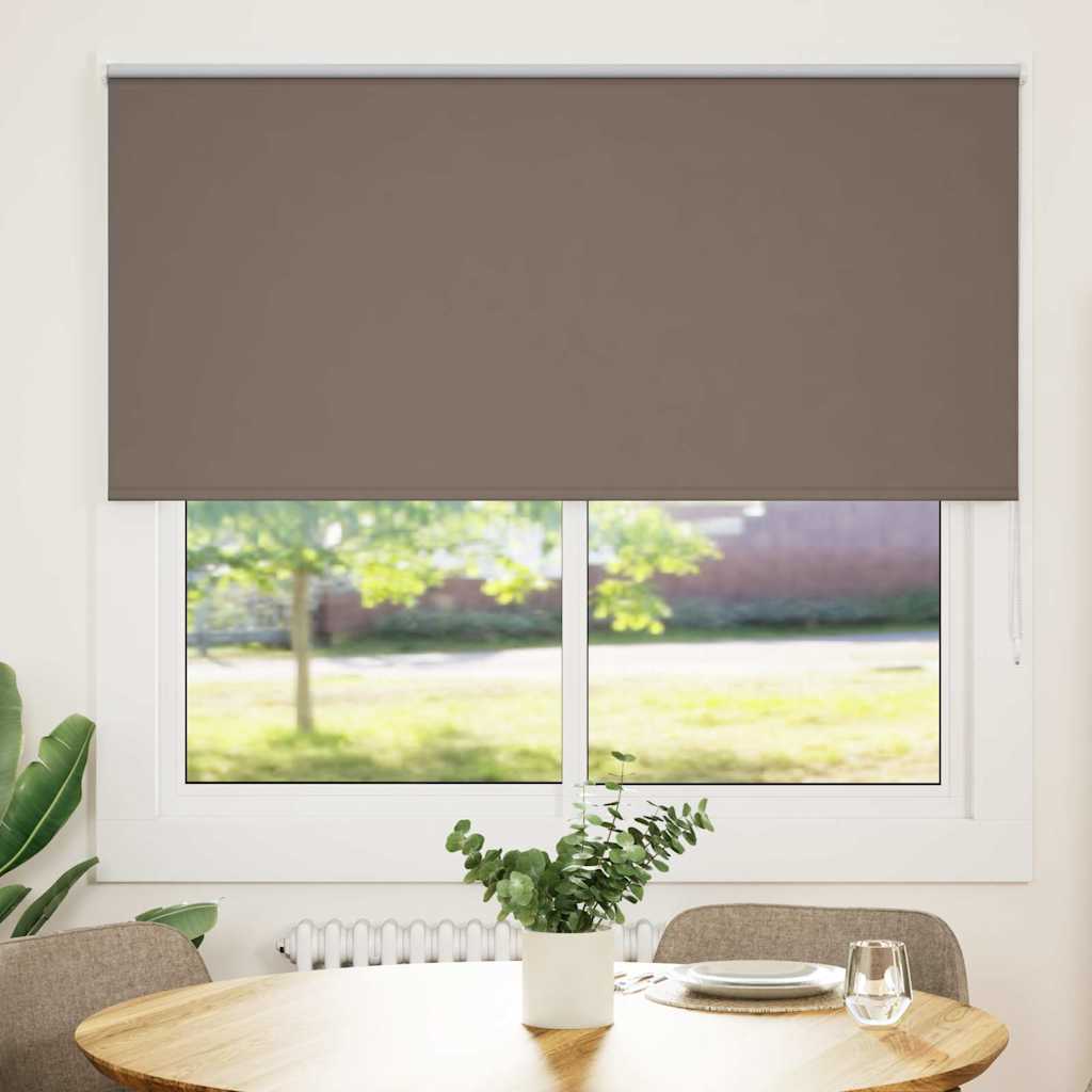 Roller Blind Blackout Coffee 165x150 cm Fabric Width 161.6 cm Polyester