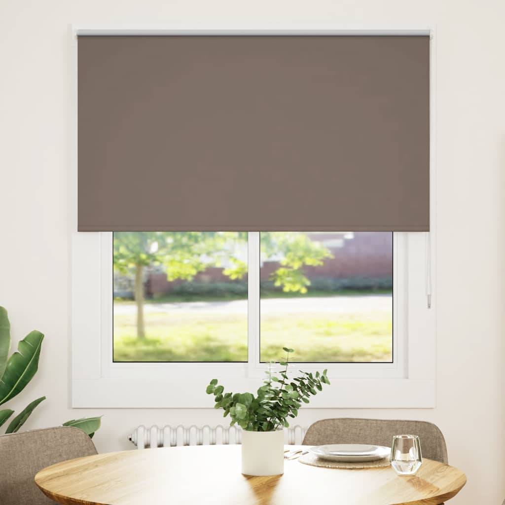 Roller Blind Blackout Coffee 130x175 cm Fabric Width 126.6 cm Polyester