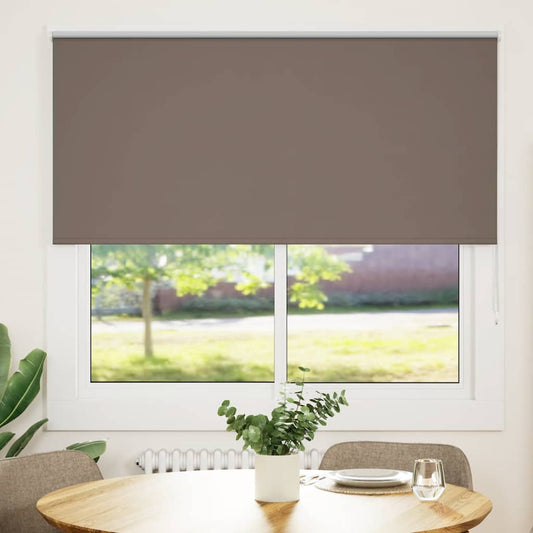 Roller Blind Blackout Coffee 150x175 cm Fabric Width 146.6 cm Polyester