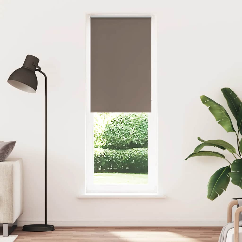 Roller Blind Blackout Coffee 75x210 cm Fabric Width 70.7 cm Polyester