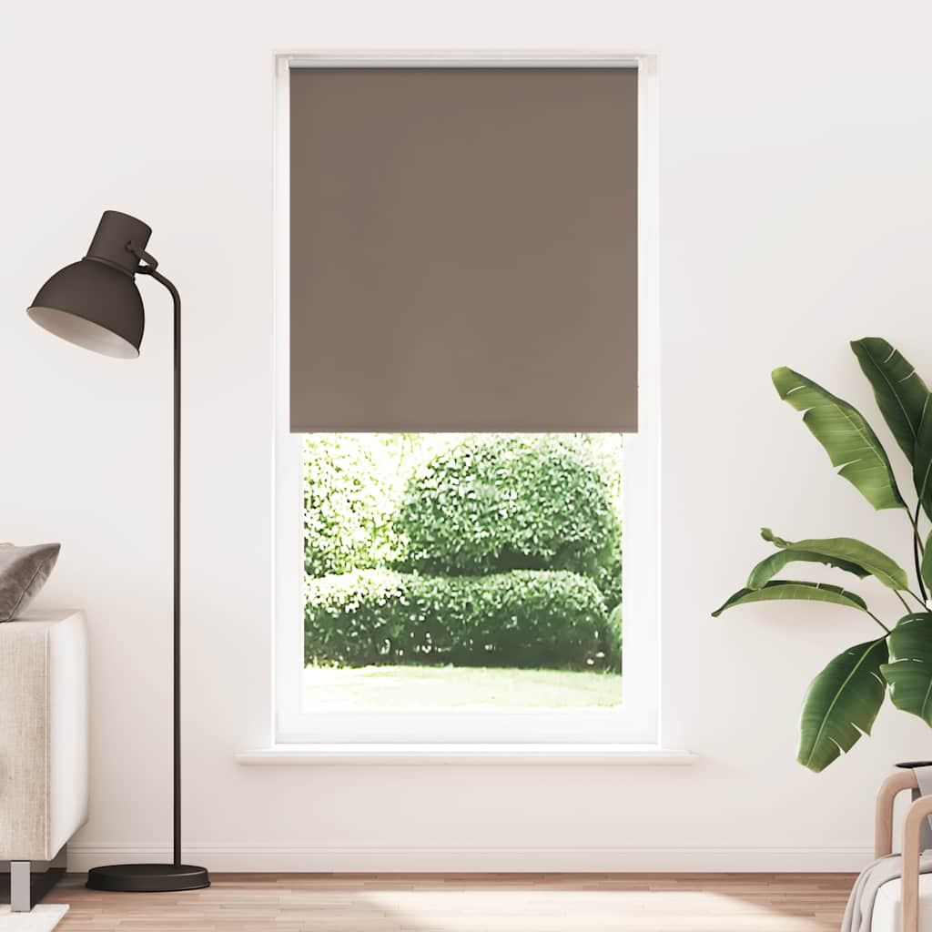 Roller Blind Blackout Coffee 95x210 cm Fabric Width 90.7 cm Polyester