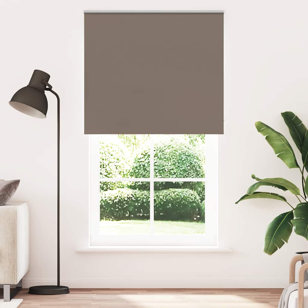 Roller Blind Blackout Coffee 120x210 cm Fabric Width 116.6 cm Polyester