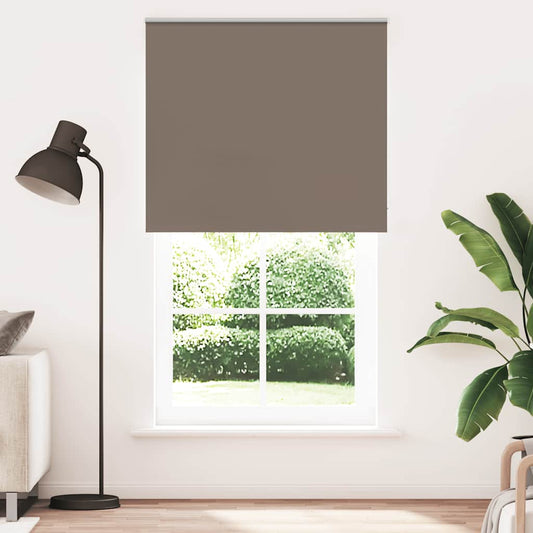 Roller Blind Blackout Coffee 125x210 cm Fabric Width 121.6 cm Polyester