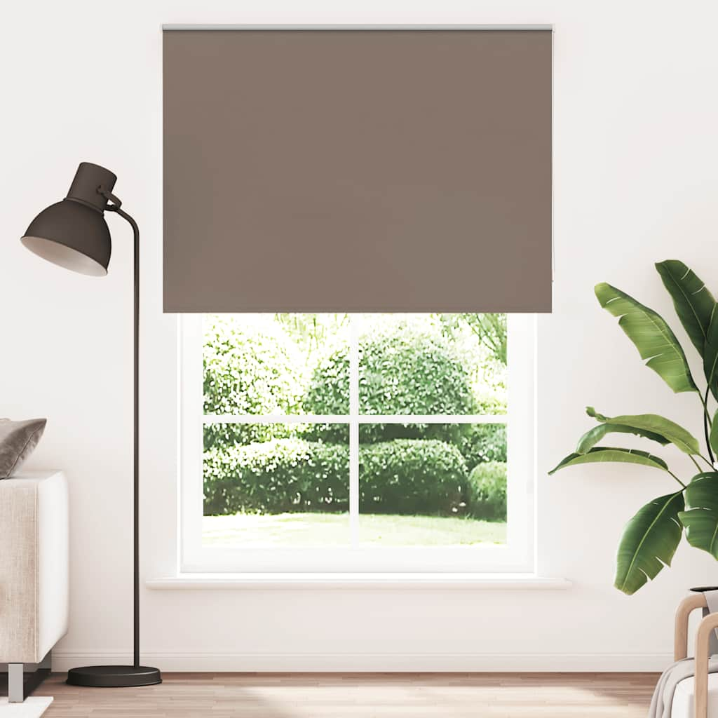 Roller Blind Blackout Coffee 145x210 cm Fabric Width 141.6 cm Polyester