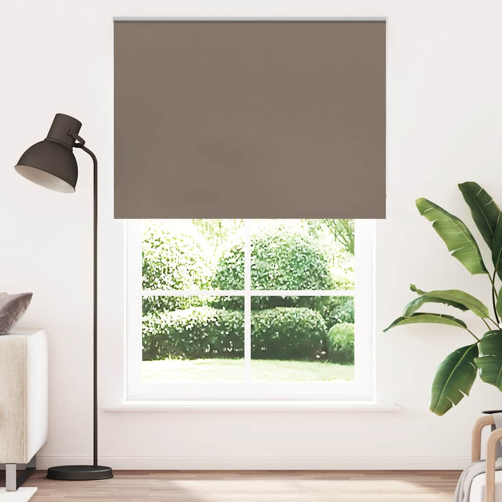 Roller Blind Blackout Coffee 150x210 cm Fabric Width 146.6 cm Polyester