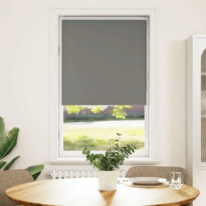 Roller Blind Blackout Grey 65x130 cm Fabric Width 60.7 cm Polyester