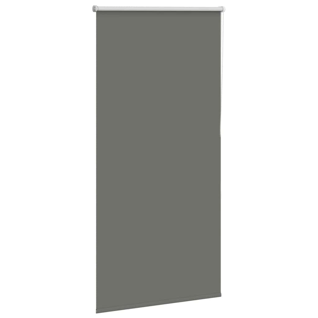 Roller Blind Blackout Grey 80x130 cm Fabric Width 75.7 cm Polyester