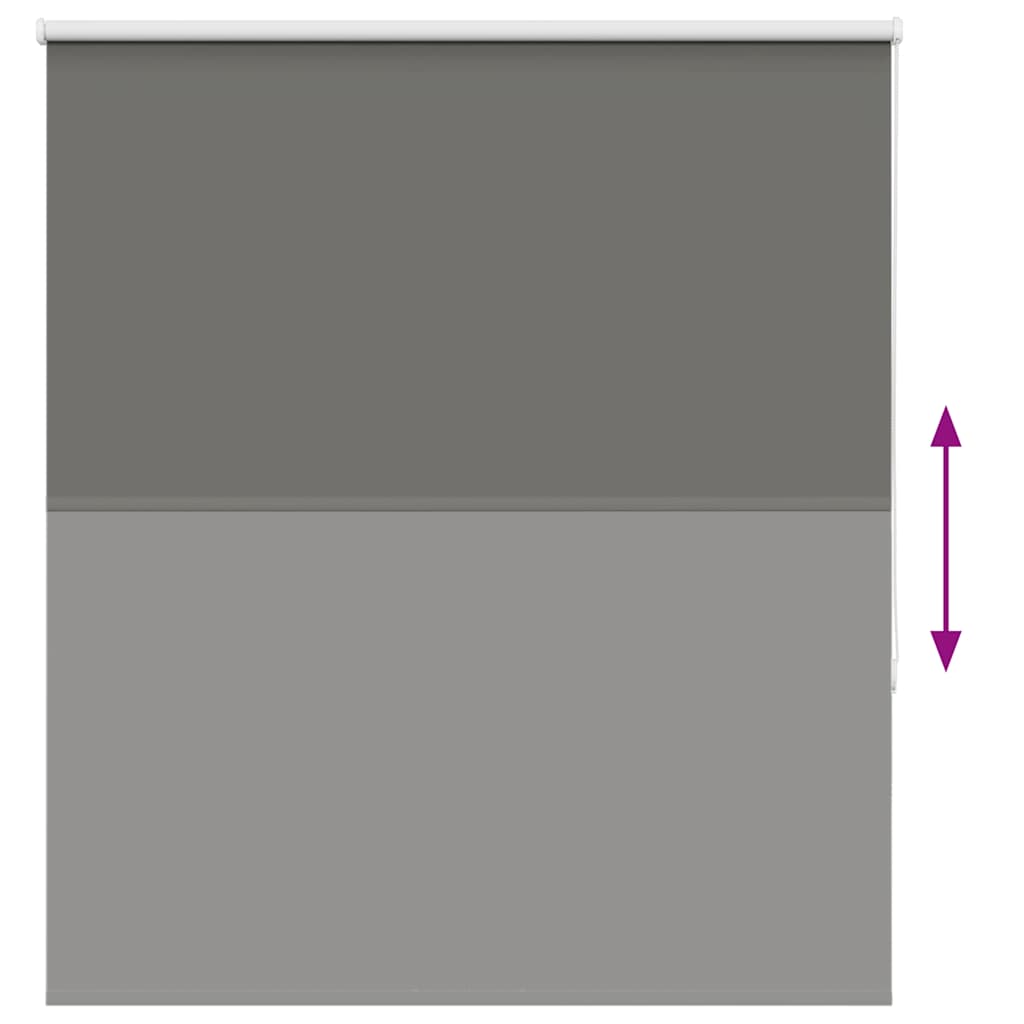 Roller Blind Blackout Grey 120x130 cm Fabric Width 116.6 cm Polyester