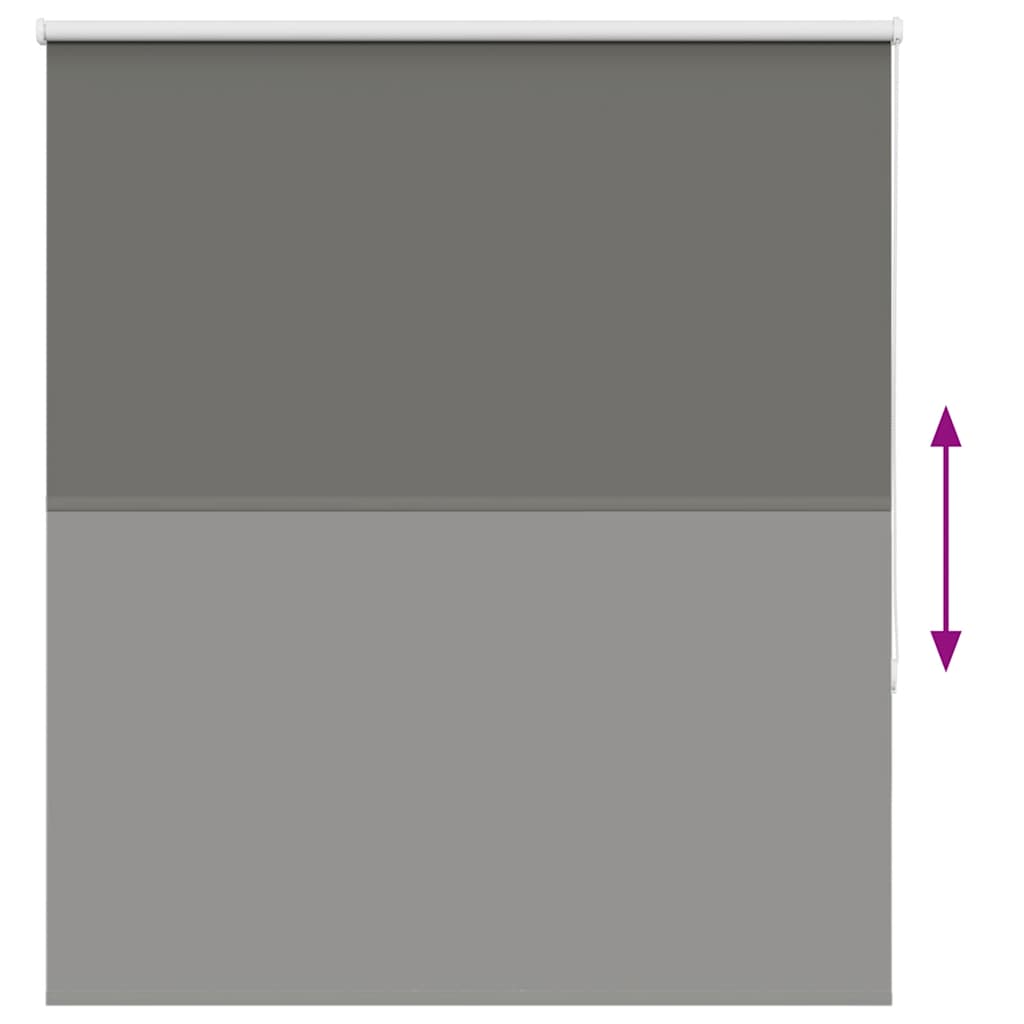 Roller Blind Blackout Grey 140x130 cm Fabric Width 136.6 cm Polyester