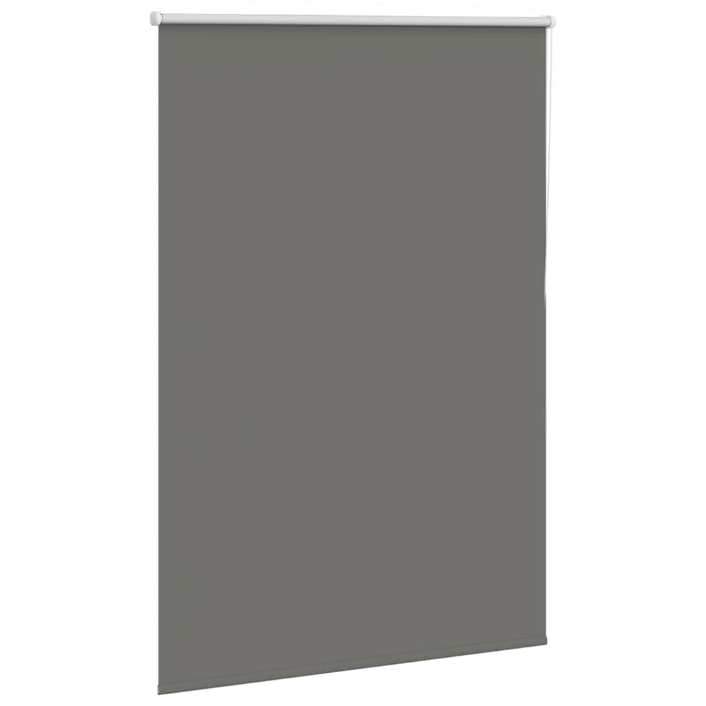 Roller Blind Blackout Grey 115x150 cm Fabric Width 110.7 cm Polyester