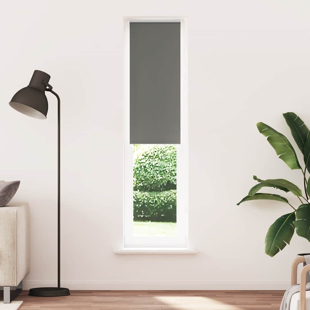 Roller Blind Blackout Grey 55x210 cm Fabric Width 50.7 cm Polyester