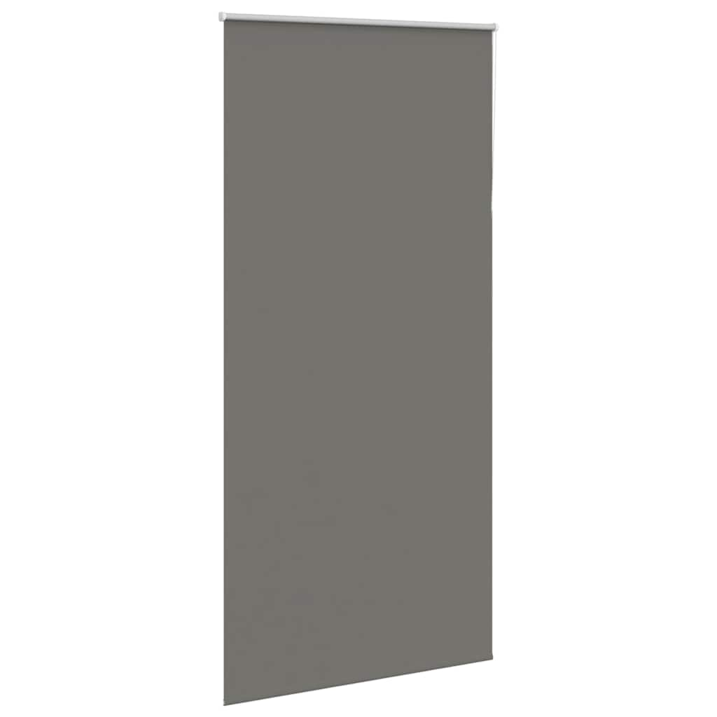 Roller Blind Blackout Grey 115x210 cm Fabric Width 110.7 cm Polyester