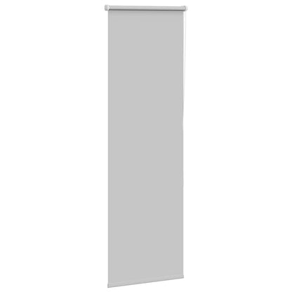 Roller Blind Blackout Light Grey 40x150 cm Fabric Width 35.7 cm Polyester