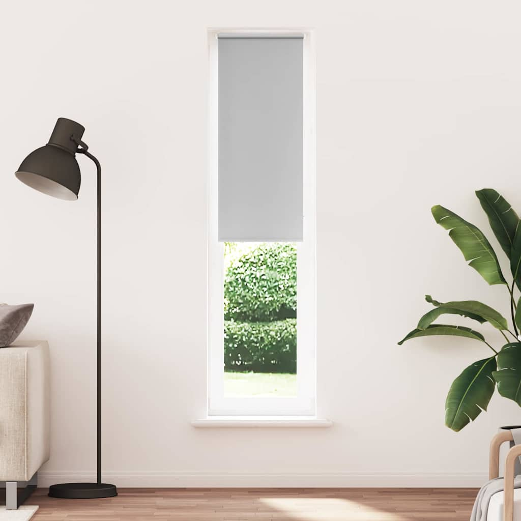 Roller Blind Blackout Light Grey 60x210 cm Fabric Width 55.7 cm Polyester