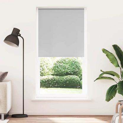 Roller Blind Blackout Light Grey 95x210 cm Fabric Width 90.7 cm Polyester