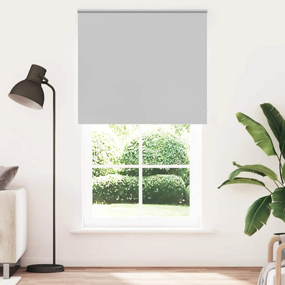 Roller Blind Blackout Light Grey 120x210 cm Fabric Width 116.6 cm Polyester