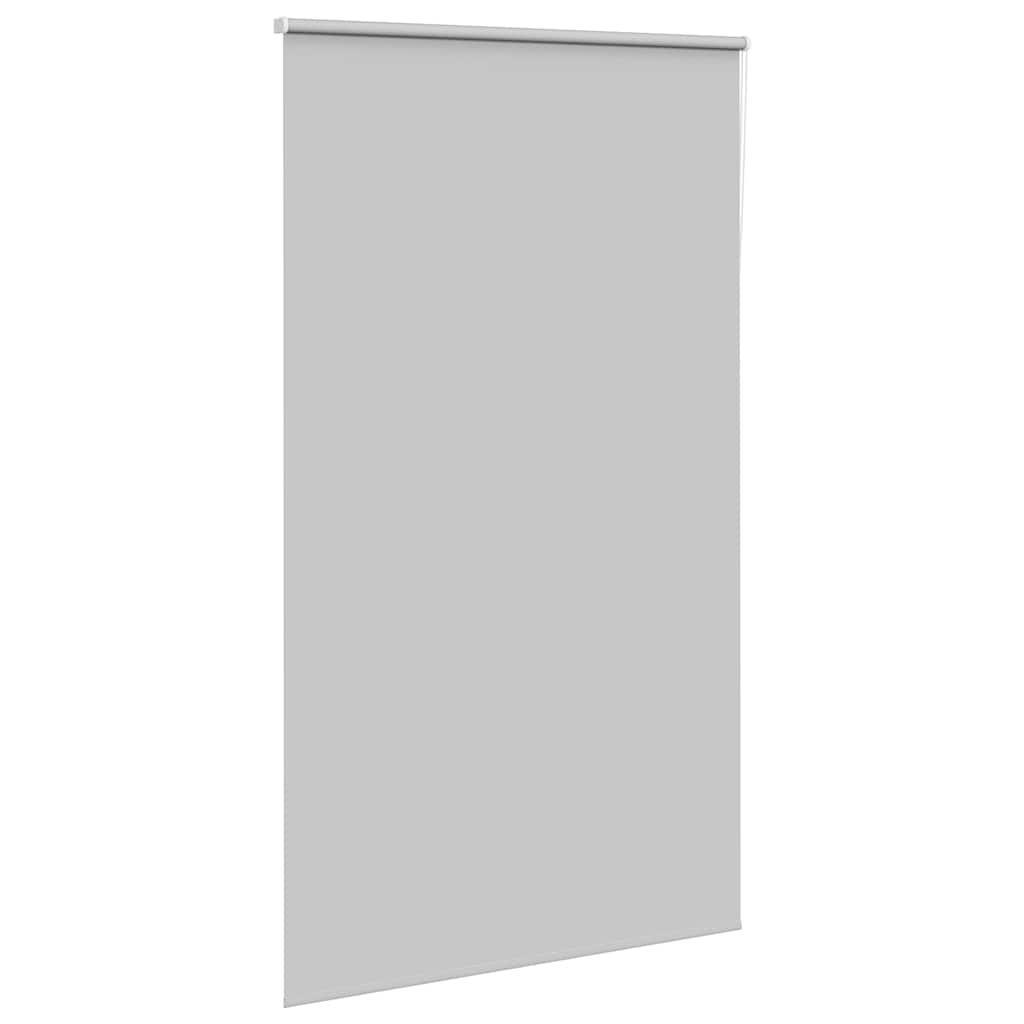 Roller Blind Blackout Light Grey 120x210 cm Fabric Width 116.6 cm Polyester