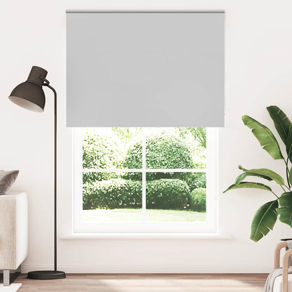 Roller Blind Blackout Light Grey 145x210 cm Fabric Width 141.6 cm Polyester