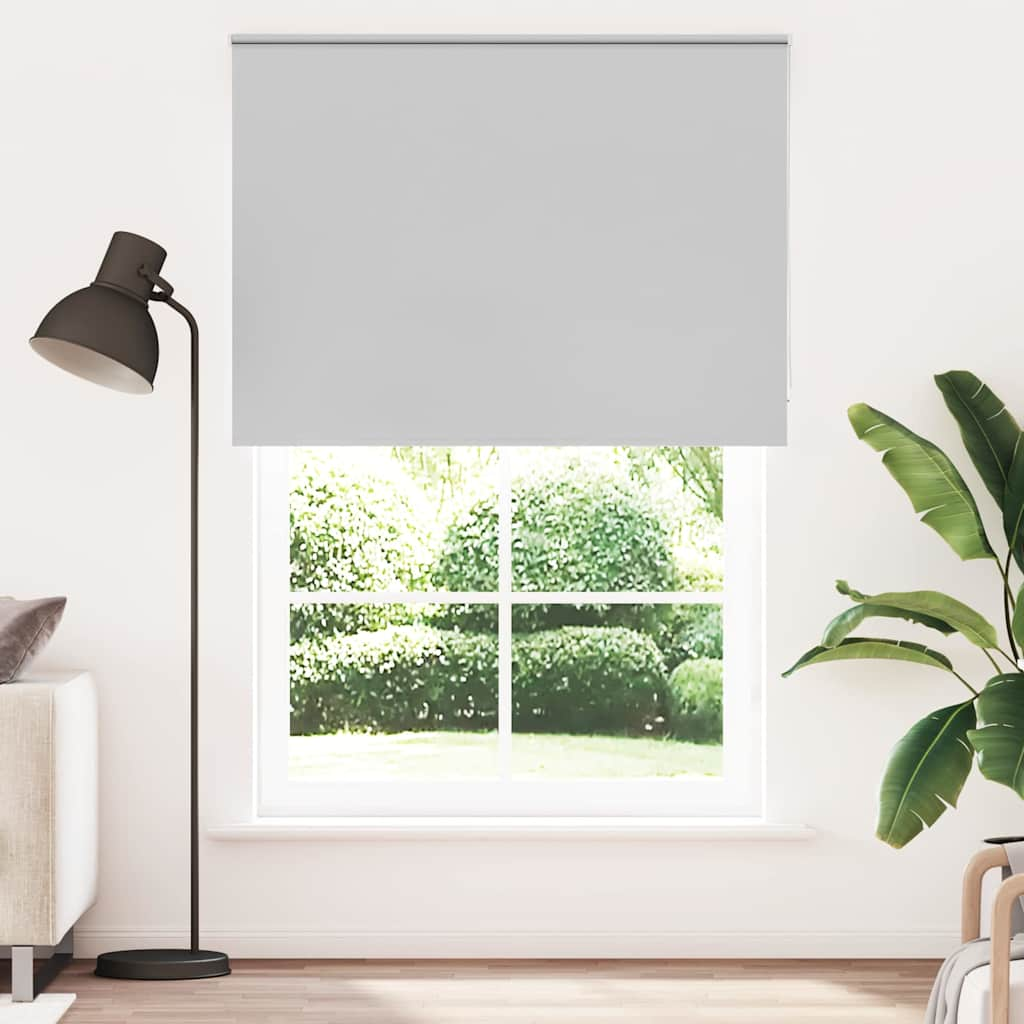 Roller Blind Blackout Light Grey 160x210 cm Fabric Width 156.6 cm Polyester