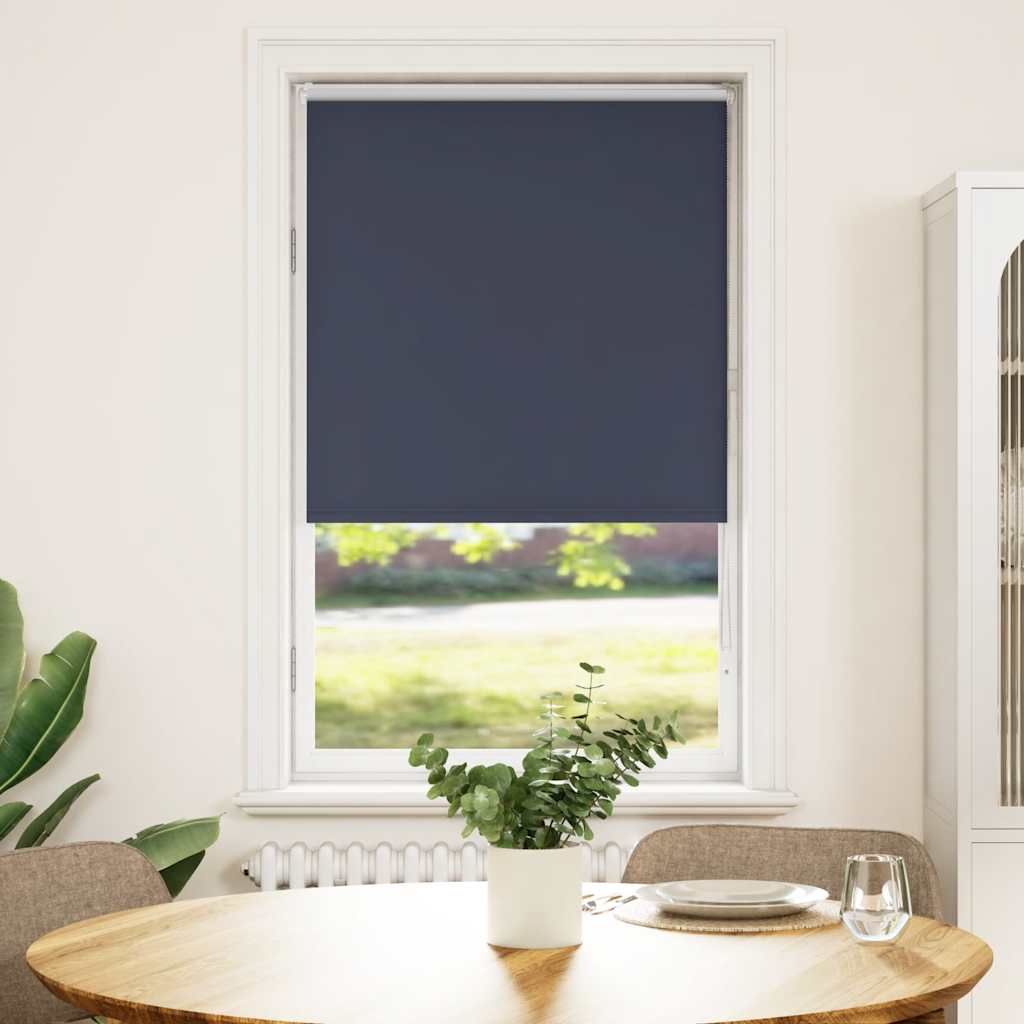 Roller Blind Blackout Marine 65x130 cm Fabric Width 60.7 cm Polyester