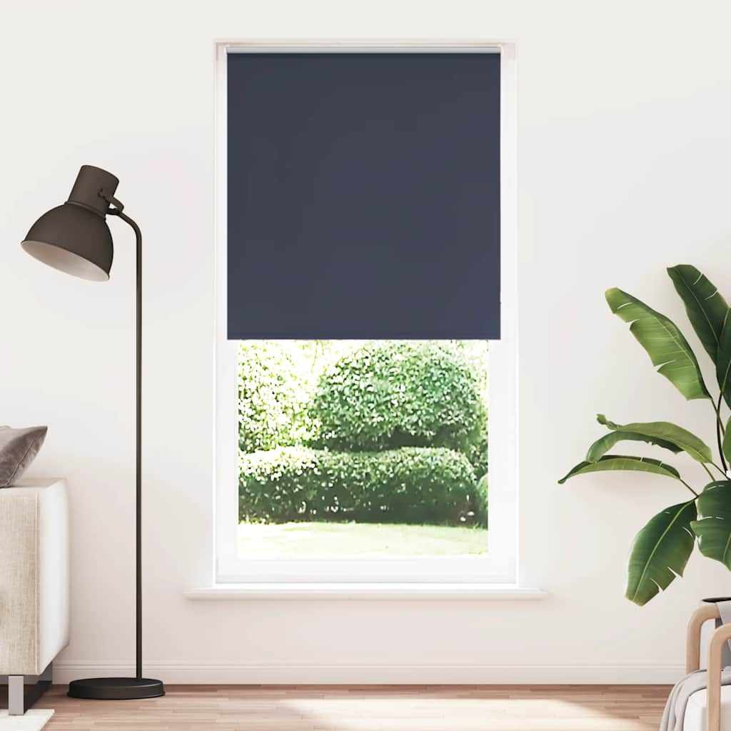 Roller Blind Blackout Marine 115x210 cm Fabric Width 110.7 cm Polyester