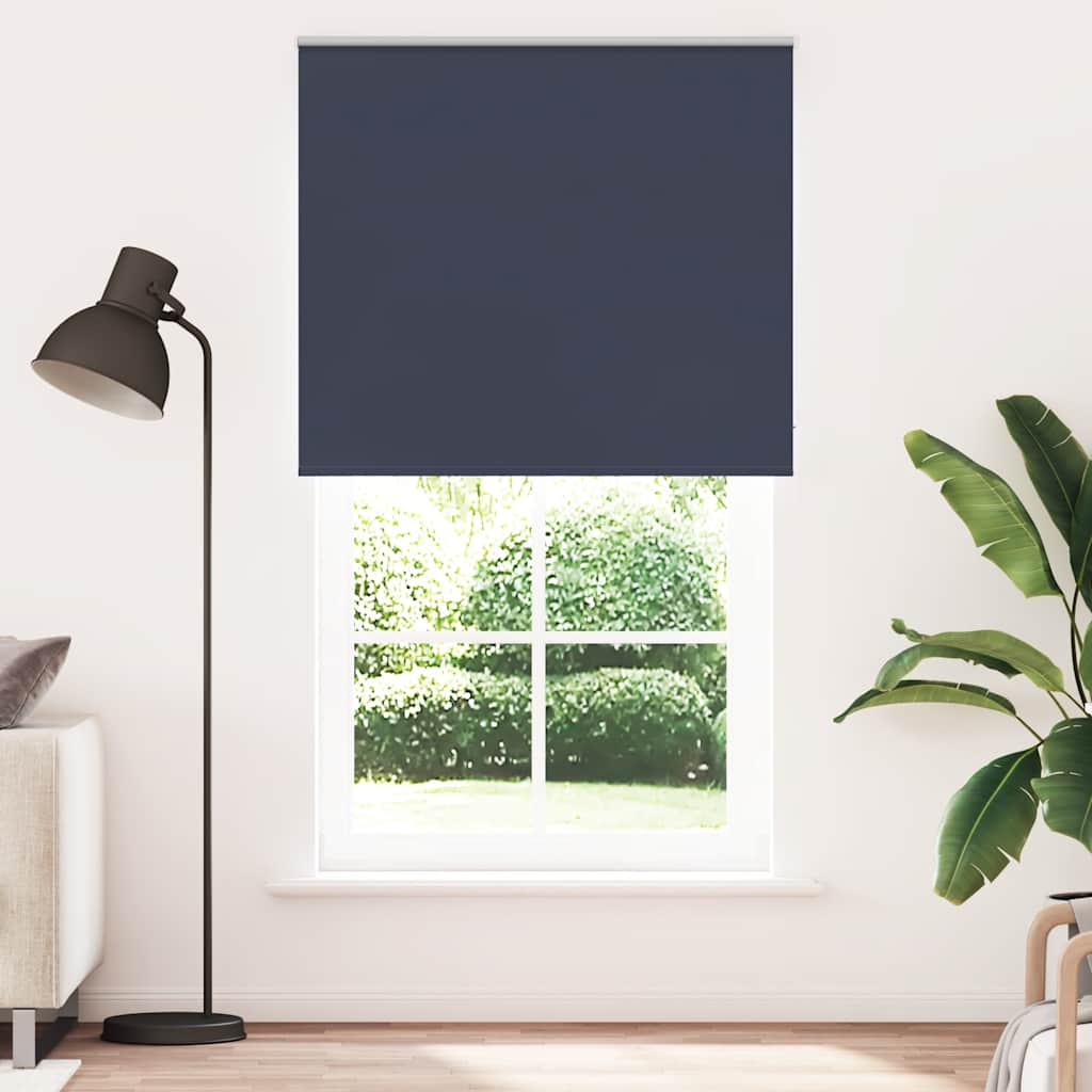 Roller Blind Blackout Marine 125x210 cm Fabric Width 121.6 cm Polyester