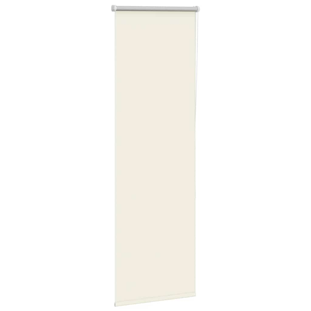 Roller Blind Blackout Off White 40x130 cm Fabric Width 35.7 cm Polyester