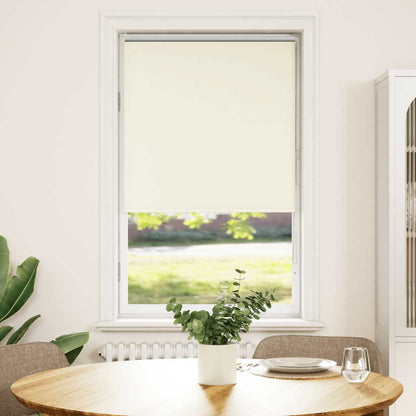 Roller Blind Blackout Off White 65x130 cm Fabric Width 60.7 cm Polyester