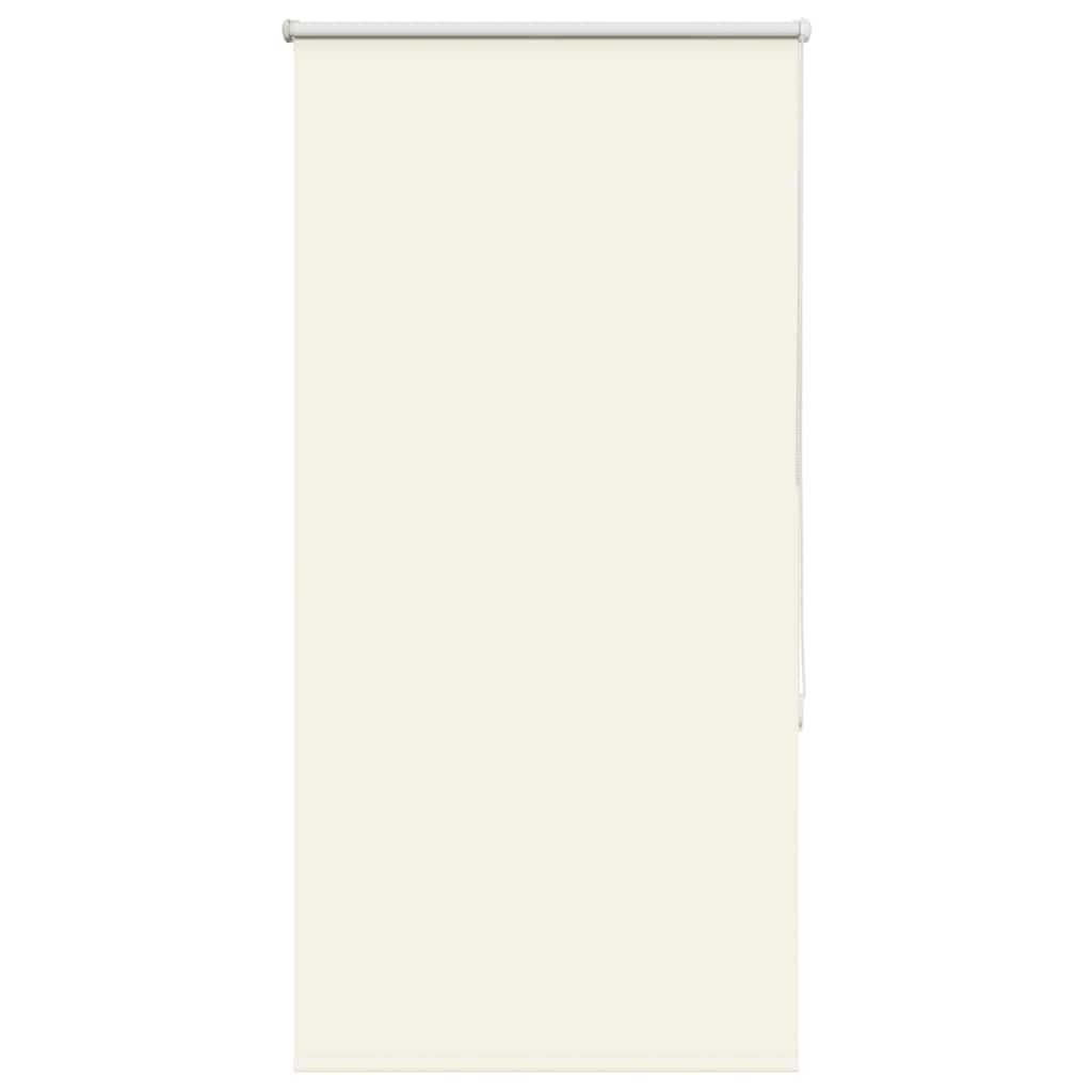 Roller Blind Blackout Off White 75x130 cm Fabric Width 70.7 cm Polyester