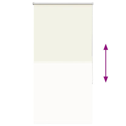 Roller Blind Blackout Off White 85x130 cm Fabric Width 80.7 cm Polyester