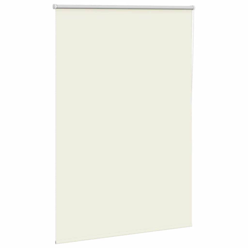 Roller Blind Blackout Off White 110x130 cm Fabric Width 105.7 cm Polyester