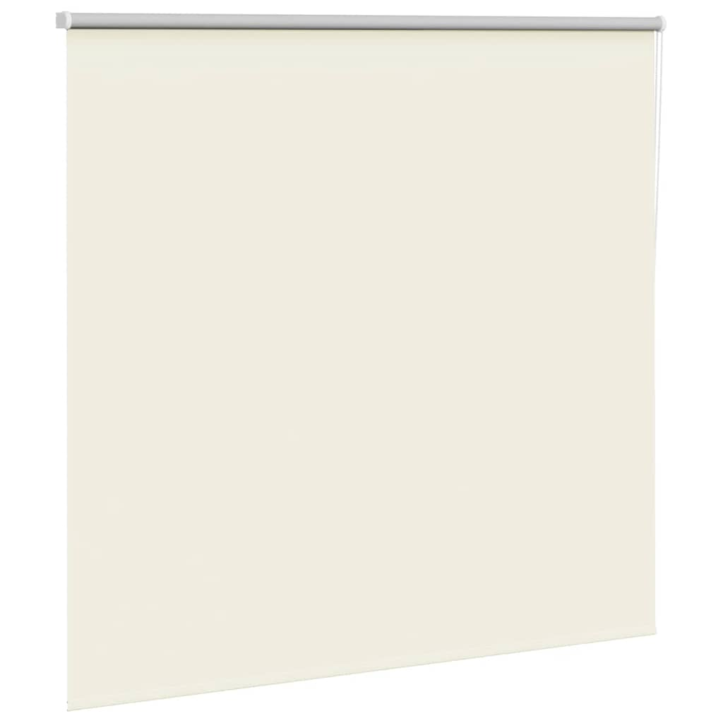 Roller Blind Blackout Off White 150x130 cm Fabric Width 146.6 cm Polyester