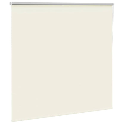 Roller Blind Blackout Off White 150x130 cm Fabric Width 146.6 cm Polyester