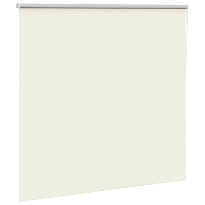 Roller Blind Blackout Off White 160x130 cm Fabric Width 156.6 cm Polyester