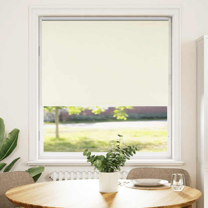 Roller Blind Blackout Off White 115x150 cm Fabric Width 110.7 cm Polyester