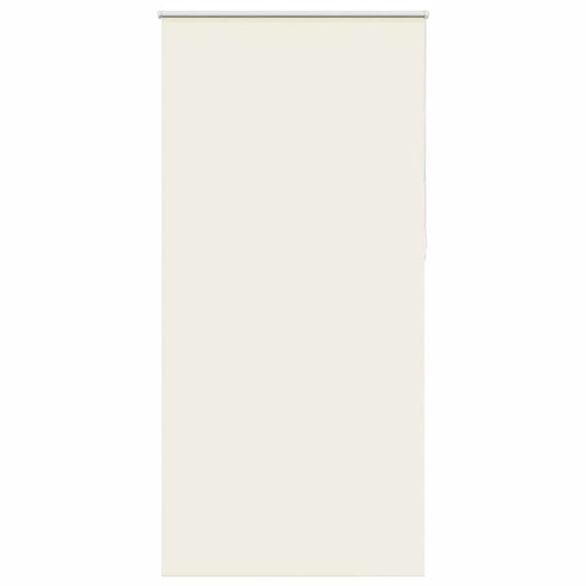 Roller Blind Blackout Off White 100x210 cm Fabric Width 95.7 cm Polyester