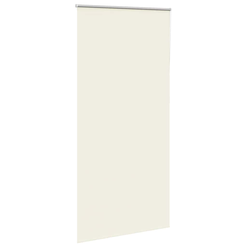 Roller Blind Blackout Off White 100x210 cm Fabric Width 95.7 cm Polyester