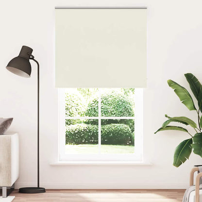 Roller Blind Blackout Off White 120x210 cm Fabric Width 116.6 cm Polyester