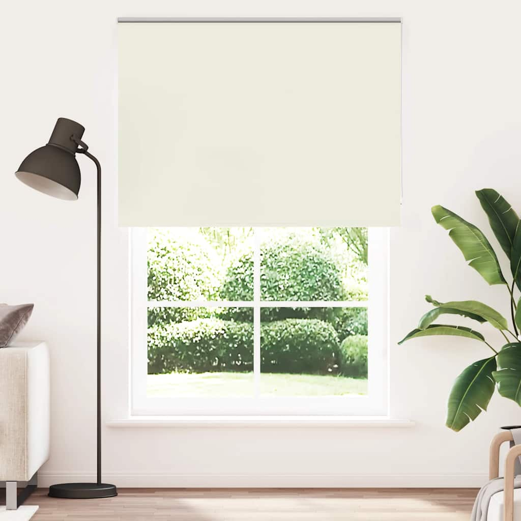 Roller Blind Blackout Off White 155x210 cm Fabric Width 151.6 cm Polyester