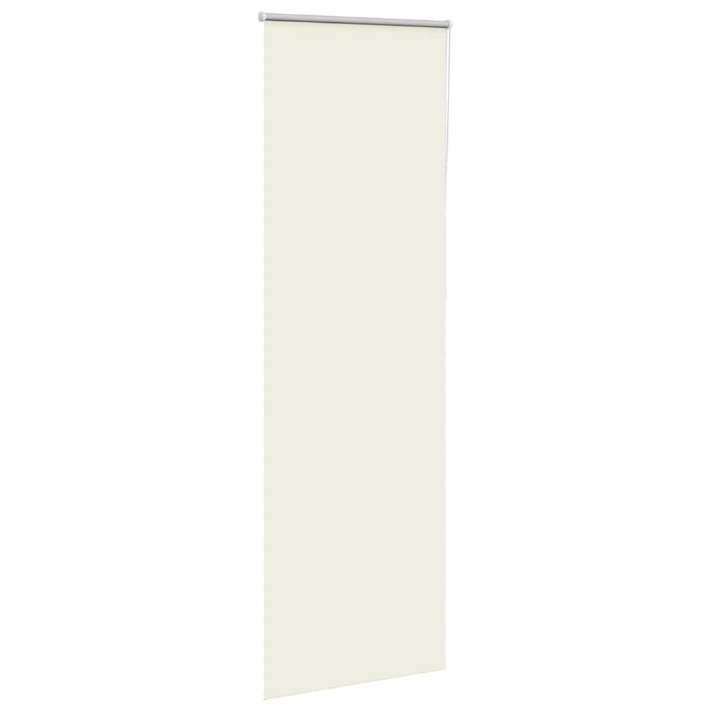 Roller Blind Blackout Off White 75x230 cm Fabric Width 70.7 cm Polyester