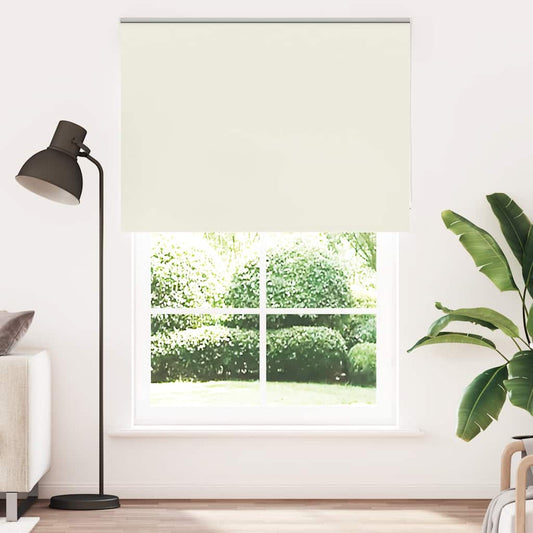 Roller Blind Blackout Off White 145x230 cm Fabric Width 141.6 cm Polyester