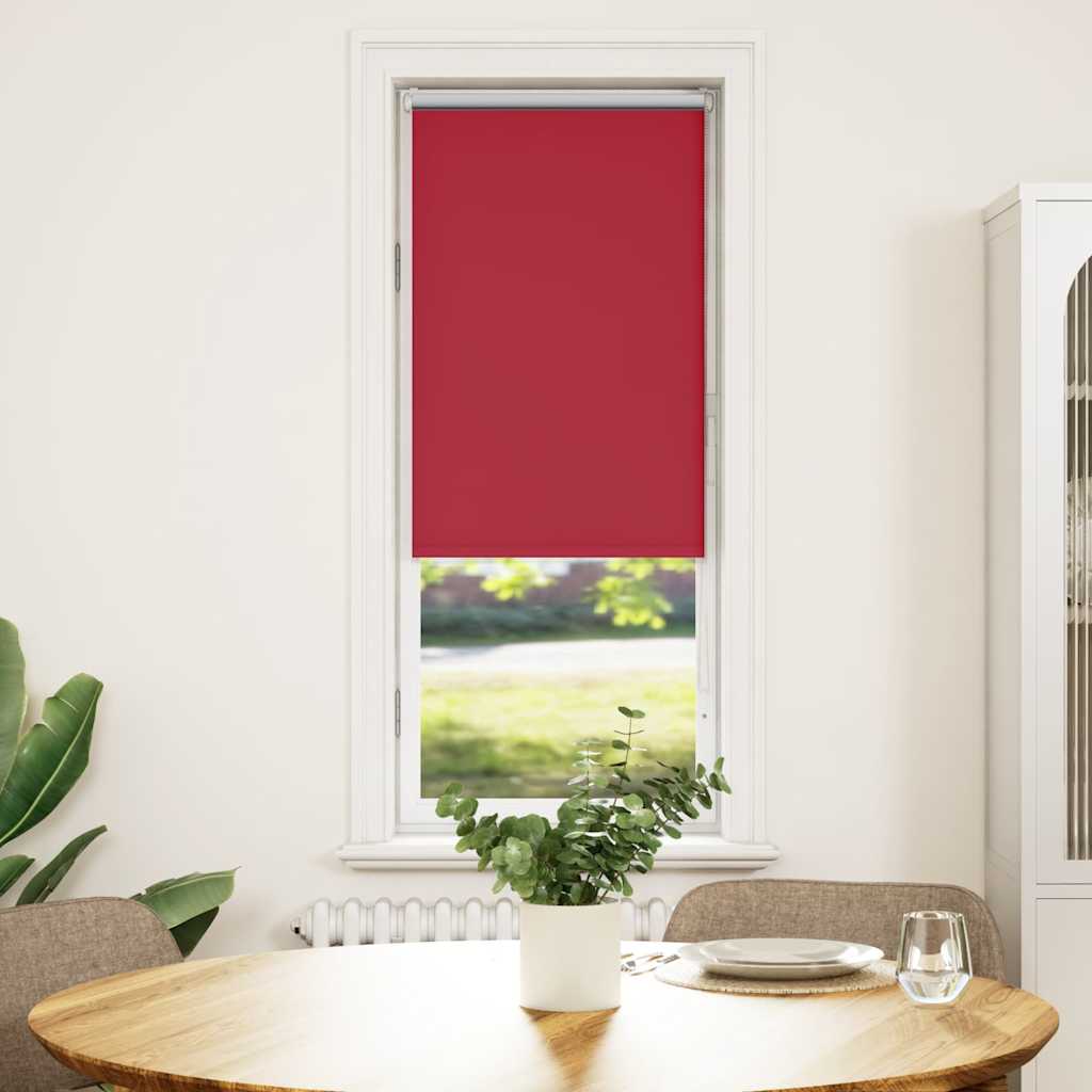 Roller Blind Blackout Red 40x130 cm Fabric Width 35.7 cm Polyester