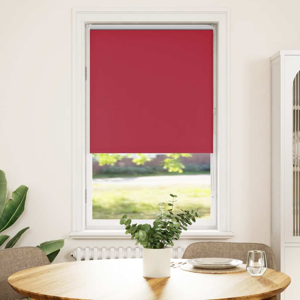 Roller Blind Blackout Red 75x130 cm Fabric Width 70.7 cm Polyester